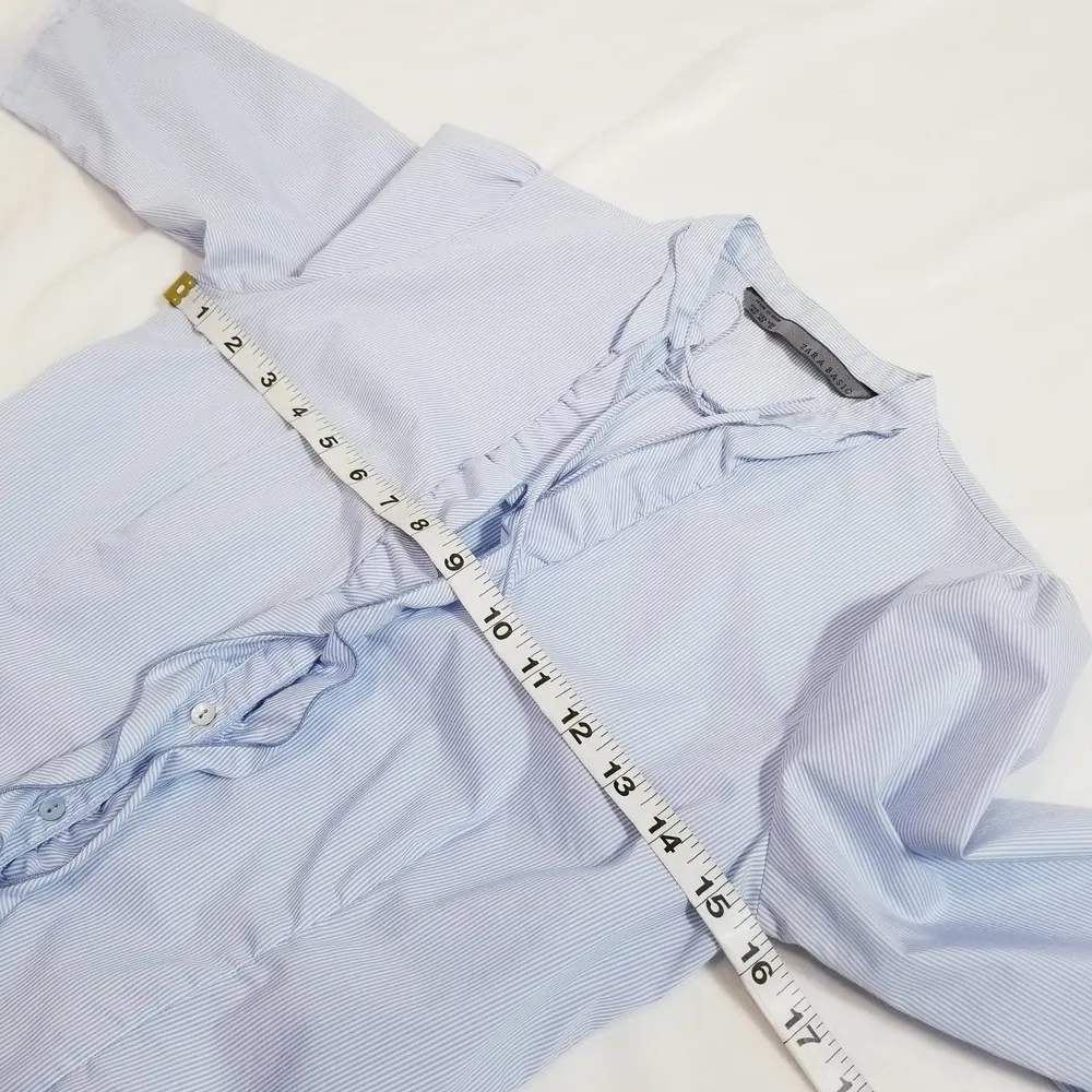 ZARA Basic Ruffle Blouse - Image 5