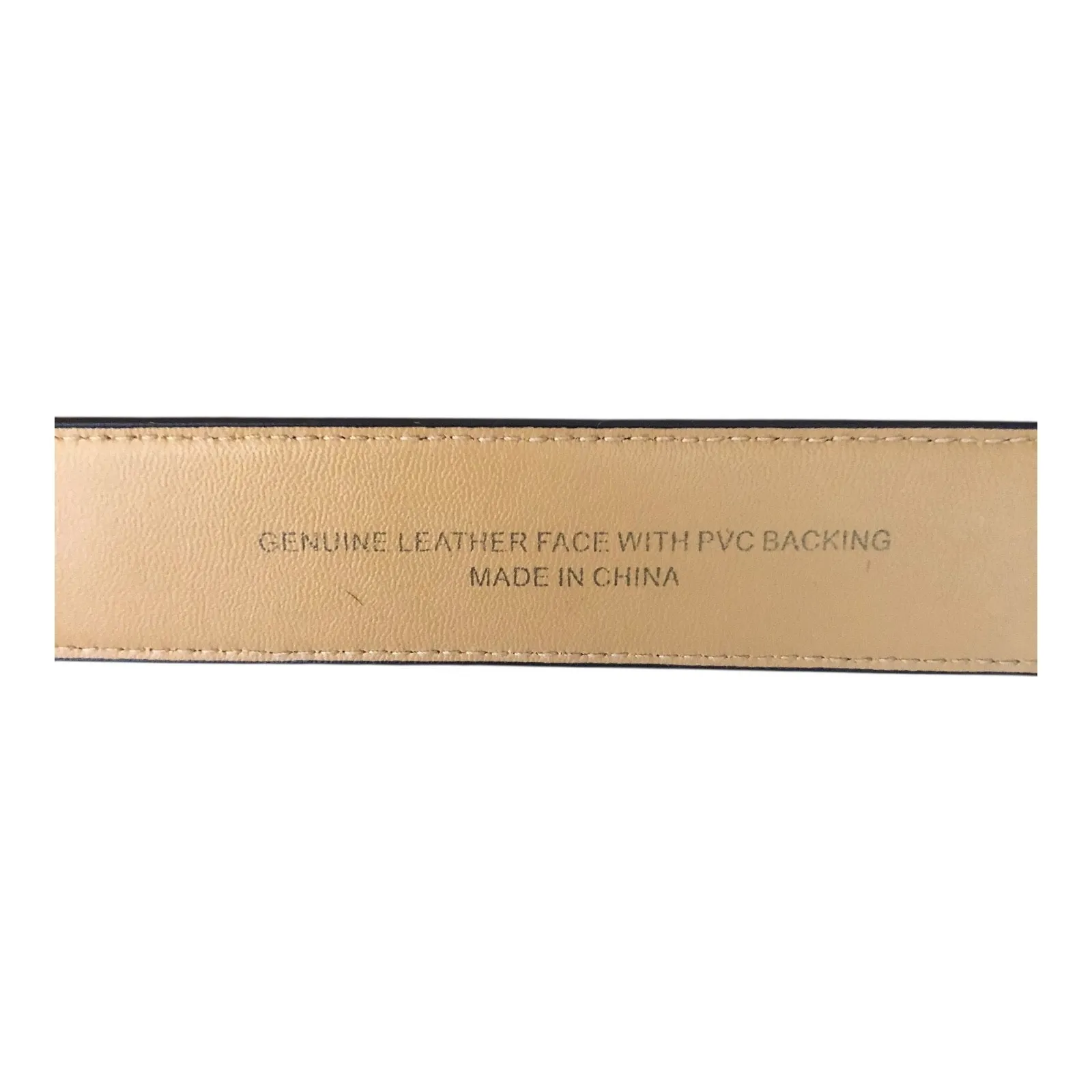 Leopard Print Belt Genuine Leather Face With PVC Backing & Gold tone Buckle XL - Image 7