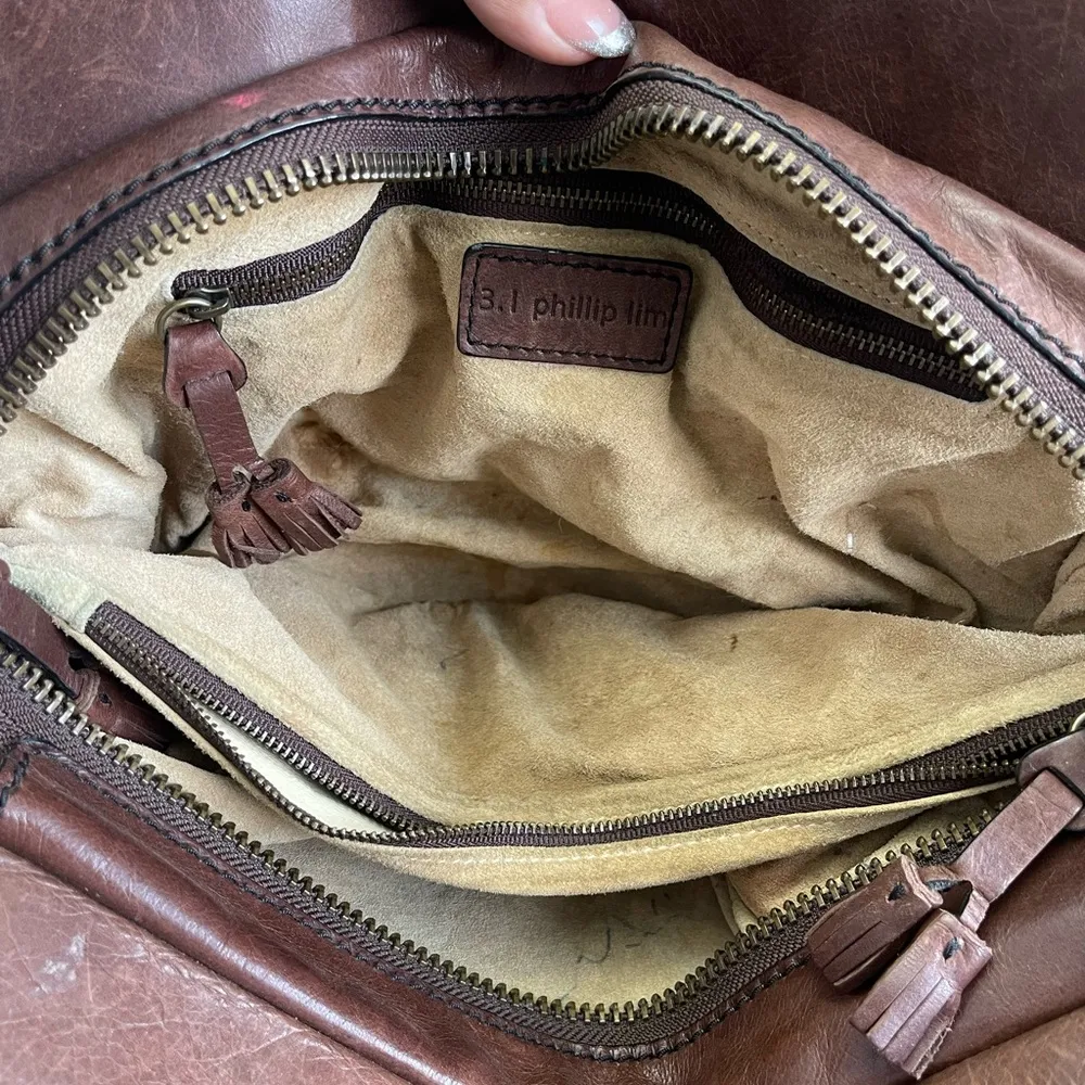 3.1 Phillip Lim Brown boho western Shoulder Bag with Timeless Design - Image 6