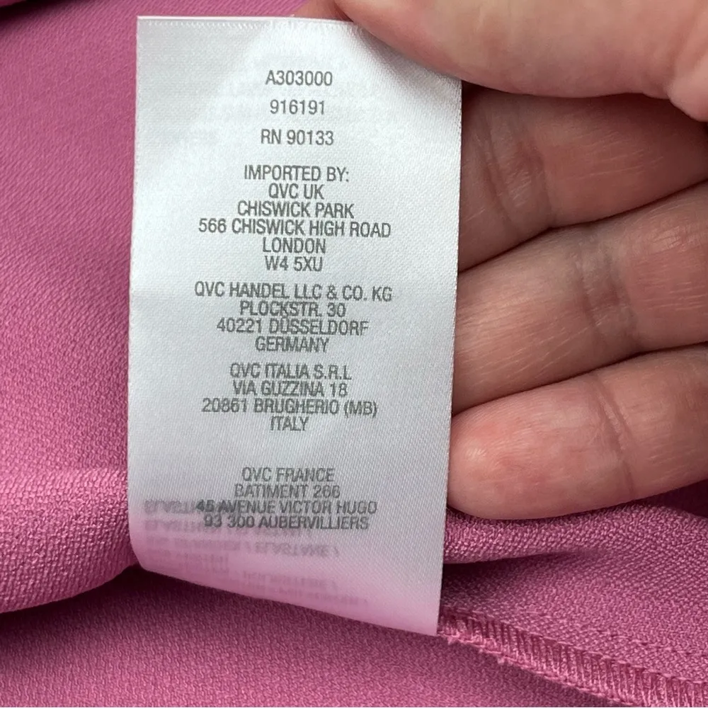 Bob Mackie Wearable Art Ruffle Sleeve Open Jacket Womens SZ Large Pink NEW *FLAW - Image 4