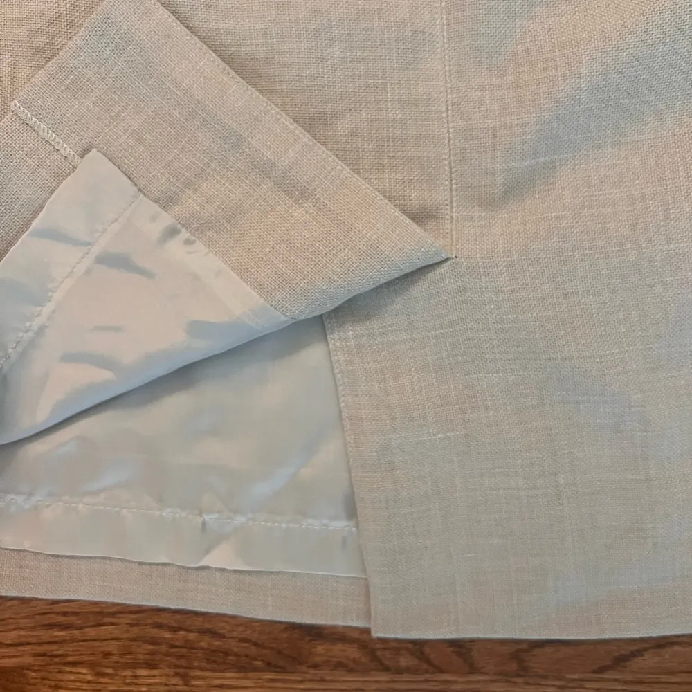 Vintage Giorgio Armani Gray High Waist Pencil Skirt Wool Linen Blend - Image 6