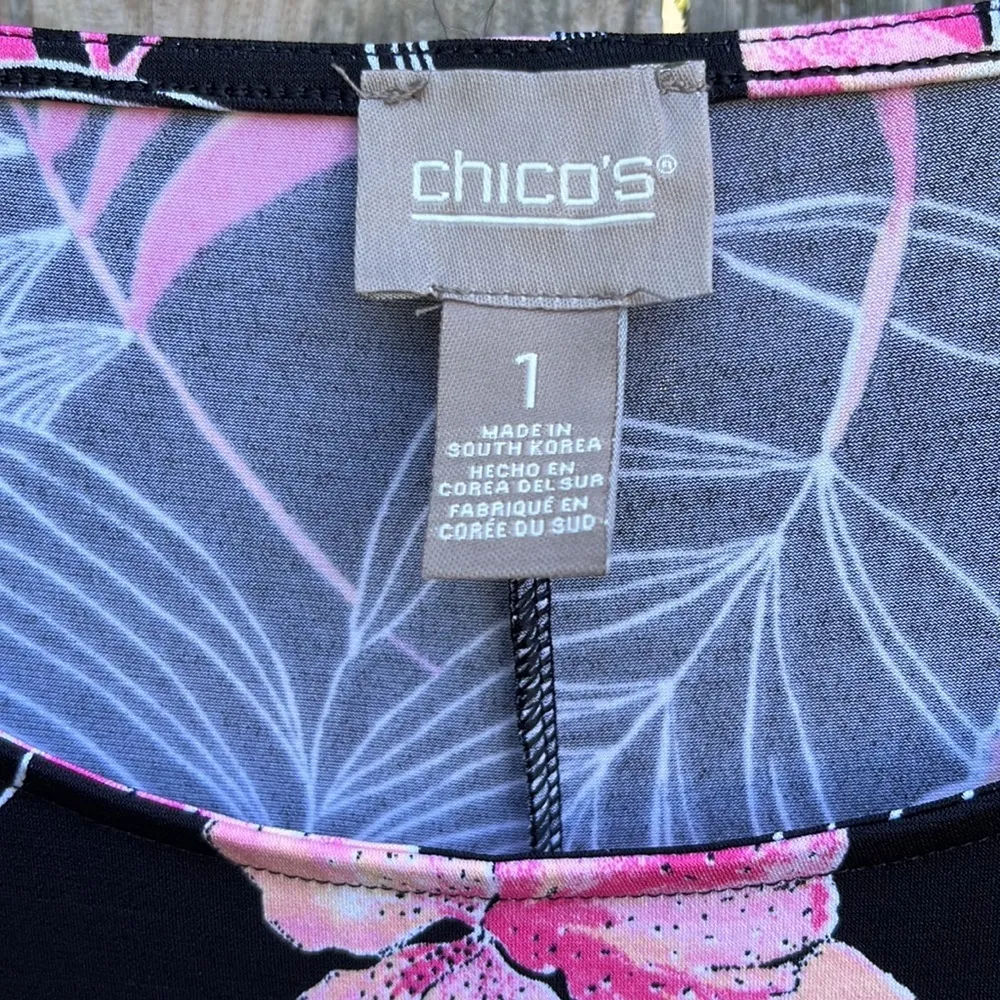 NWT Chico’s Brielle Dress Wild Tuberose Size Medium - Image 3