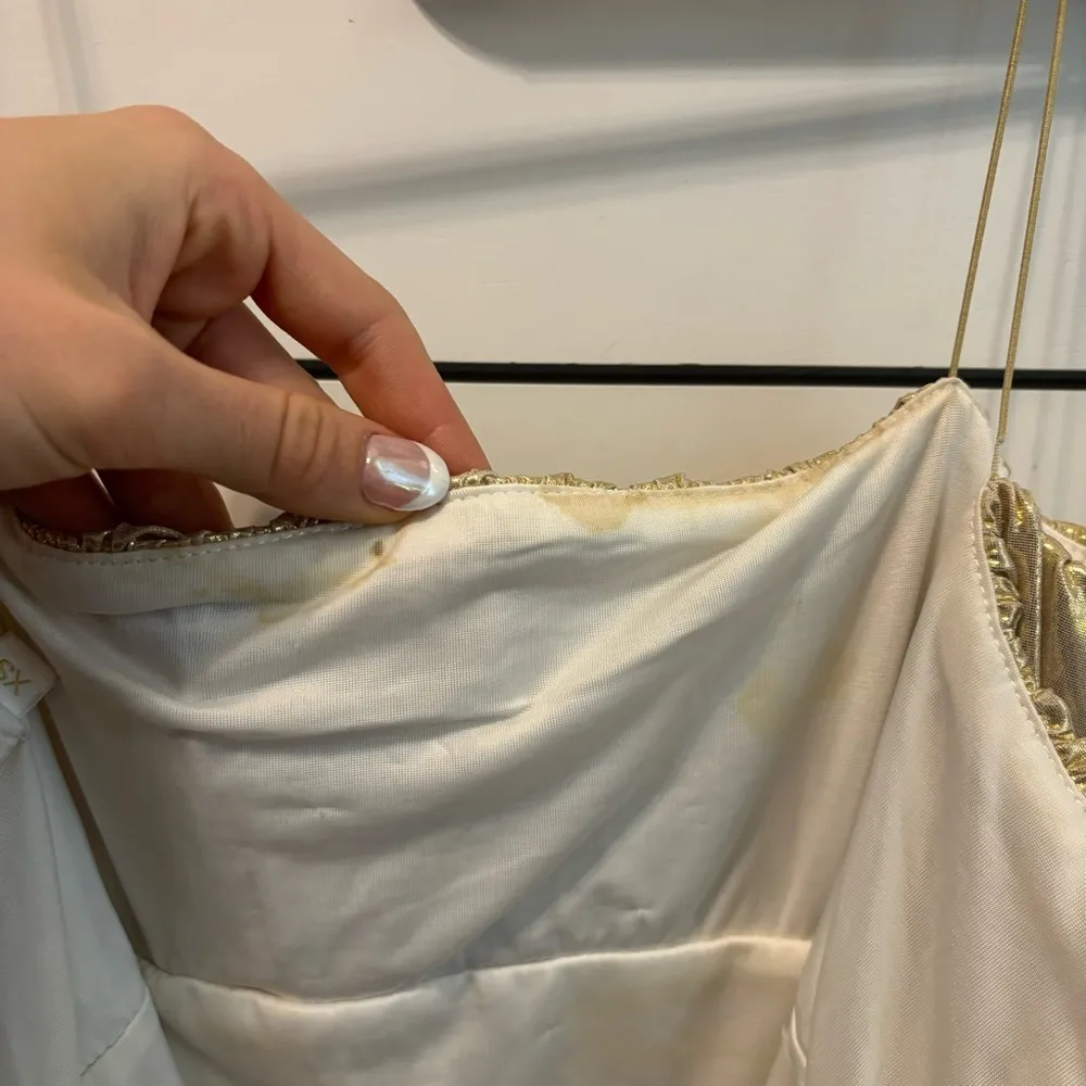 Meshki Gold Metallic Dress *flawed* - Image 6