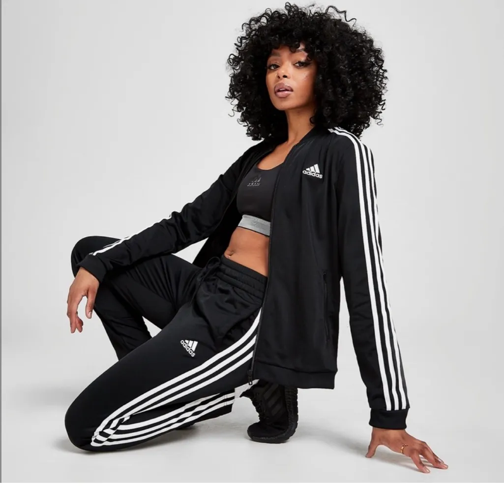 Adidas  Essentials Tricot Track Jacket and pants tracksuit set black XL - Image 3