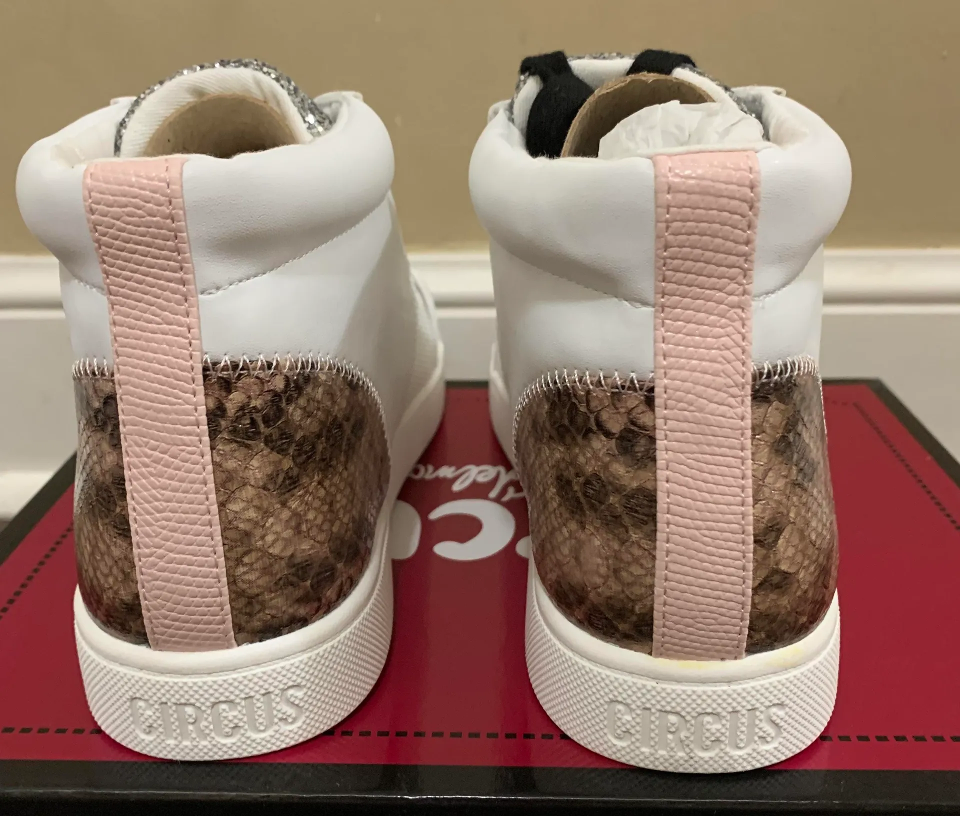 Circus By   White Deszi Mid-Top Sneakers - Image 6