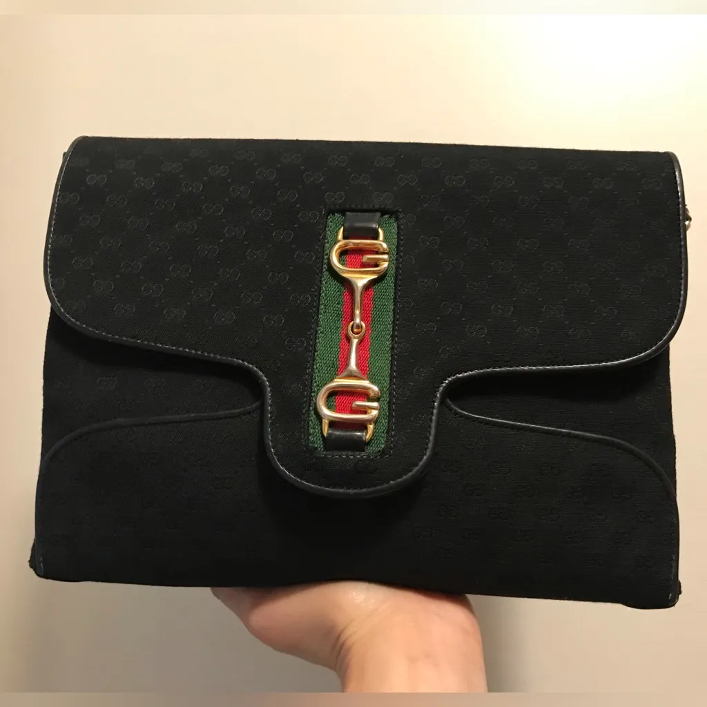 Gucci Horsebit 1955 convertible bag in black - Image 3