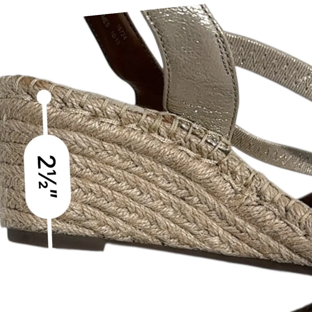 Clarks Artisan Gold Petrina Lulu Womens Casual espadrille wedge Sandals Size 7.5 - Image 8