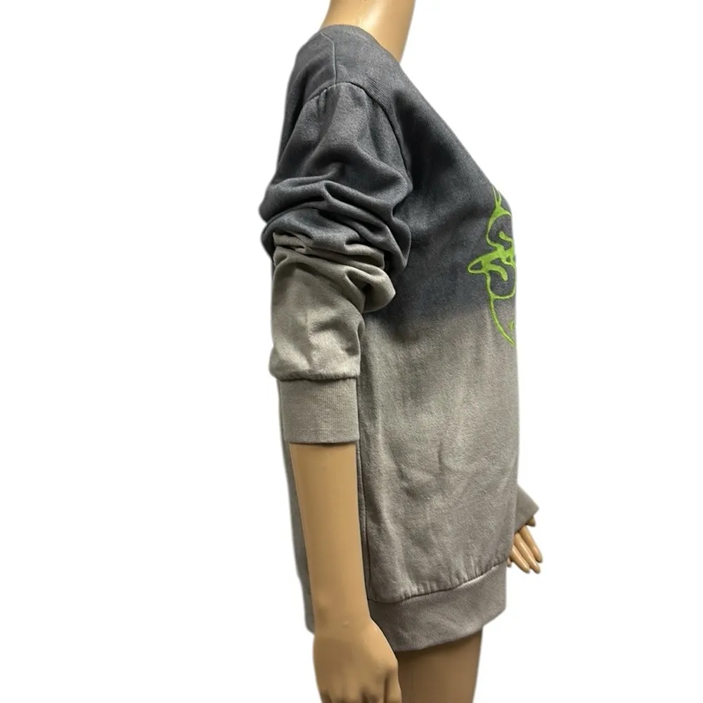 Y2K Rick and Morty Adult Swim Pullover Sweatshirt Long Sleeve Crewneck Unisex M - Image 5