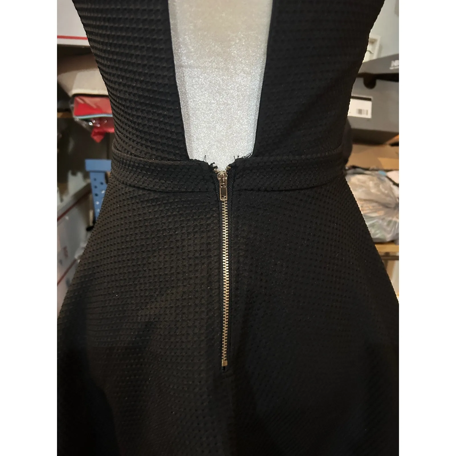 CiCi Black Halter Neck‎ Fit and Flare Mini Dress Cut Out Party Cocktail - Image 6