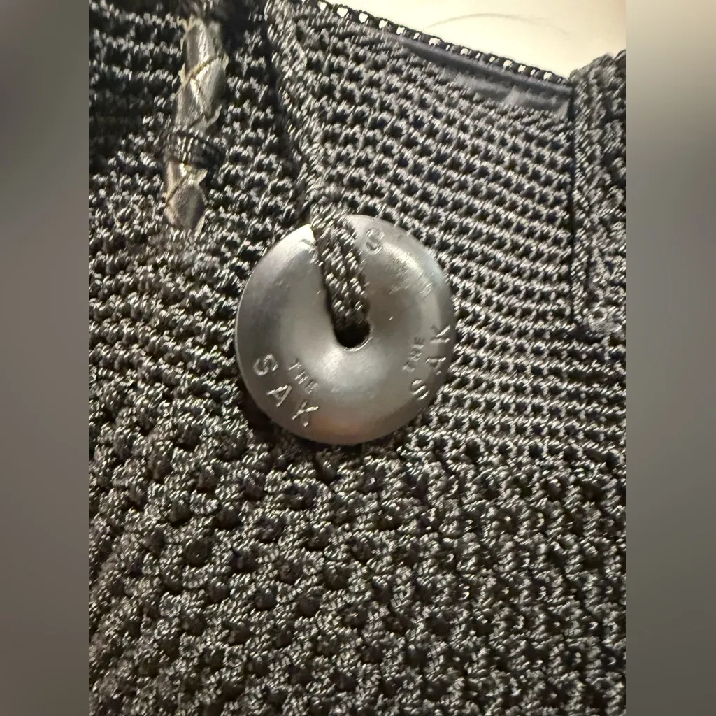 NWOT The Sak Black Crochet Shoulder Boho‎ Tote Bag - Image 4