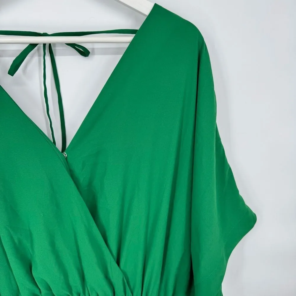 Modcloth Arrive And Thrive Wide Leg Crop Jumpsuit Green Size 2X - Image 5