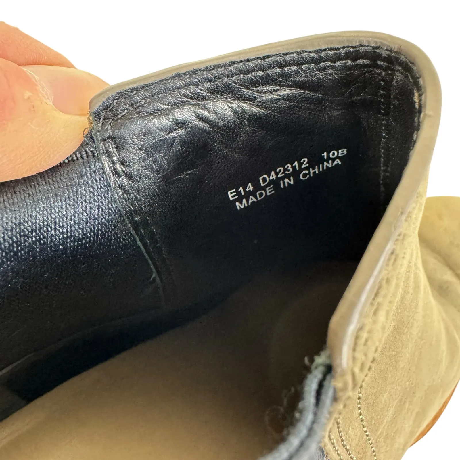 Cole Haan Grandios Gray Oiled Tanned Nubuck Wedge Heel Bootie Women's Size 10B‎ - Image 6