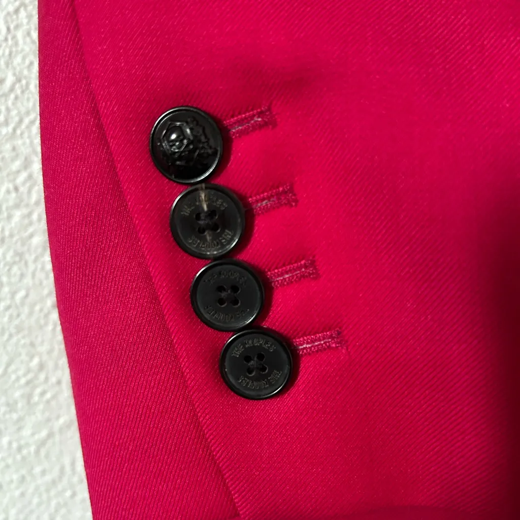 The Kooples PINK CREPE SUIT JACKET sz 38 (M) - Image 4