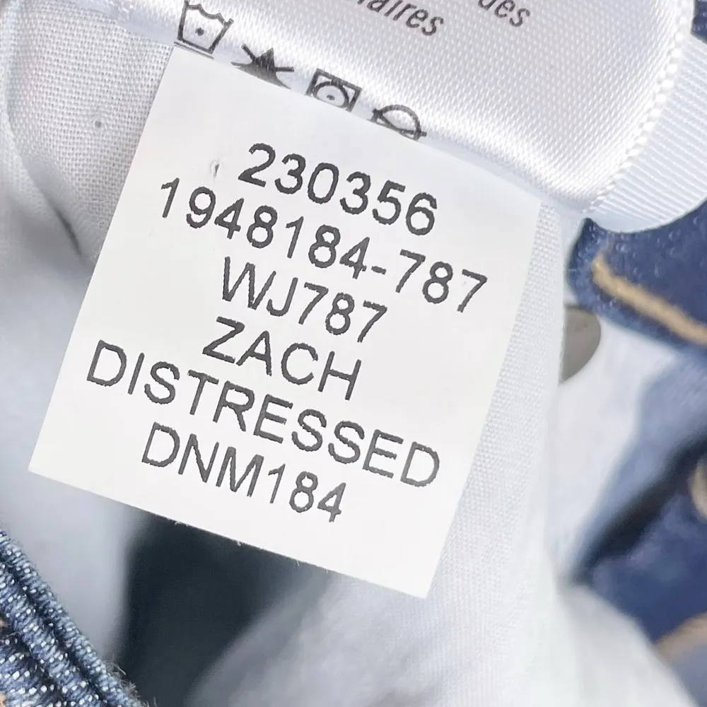 Paige Denim Verdugo Crop Dark Wash Zach Distressed Jeans Women's Size 31 - Image 8