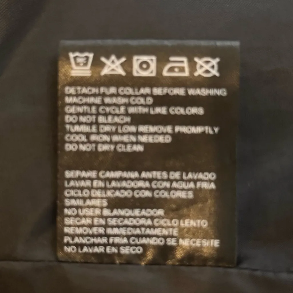 Weatherproof Black Long Puffer Coat 2X Plus Fleece Lined Stretch Winter - Image 12