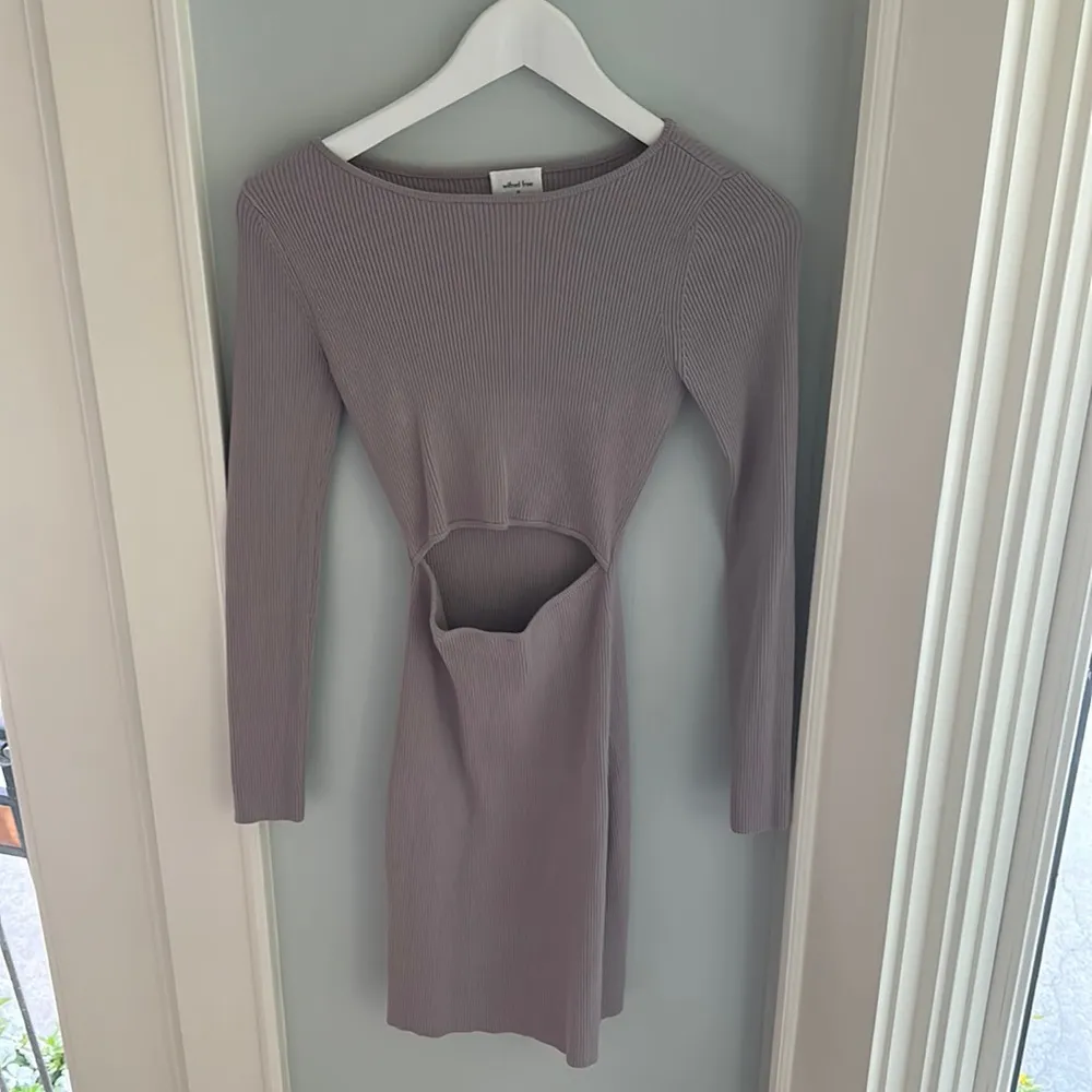 Wilfred Cut-Out Knit Longsleeve Mini Dress - Image 3