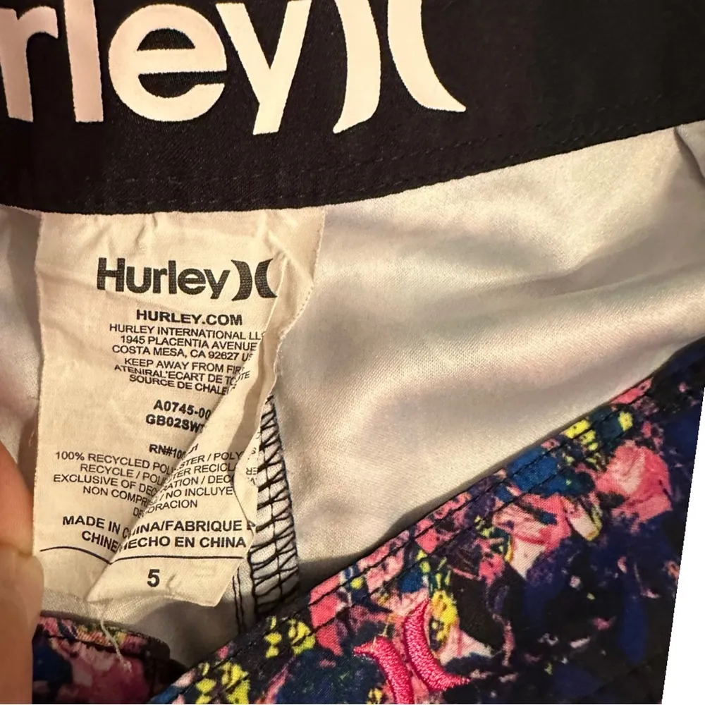 Hurley Multi Colored Board Shorts Size 5 - Image 6