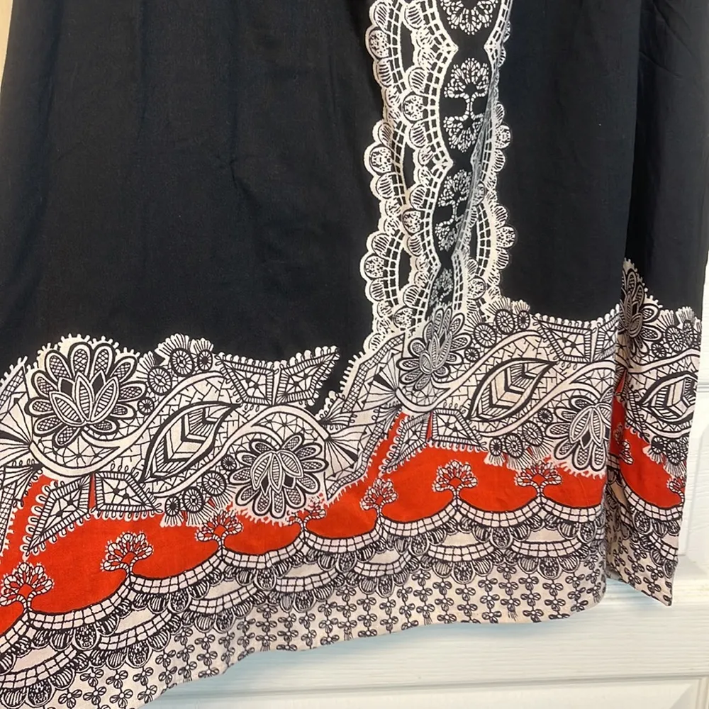 Women's Angie Women's Black Double Strap Sundress Boho Anthro Dress Size Med NWT - Image 4