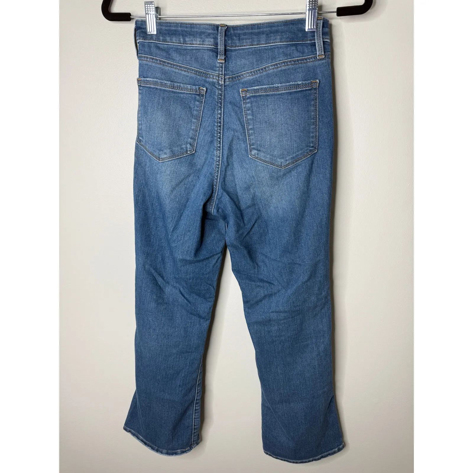 Athleta Sculptek High Rise Crop Kick Flare Boot Cut Morro Wash Blue Jeans 0 - Image 3