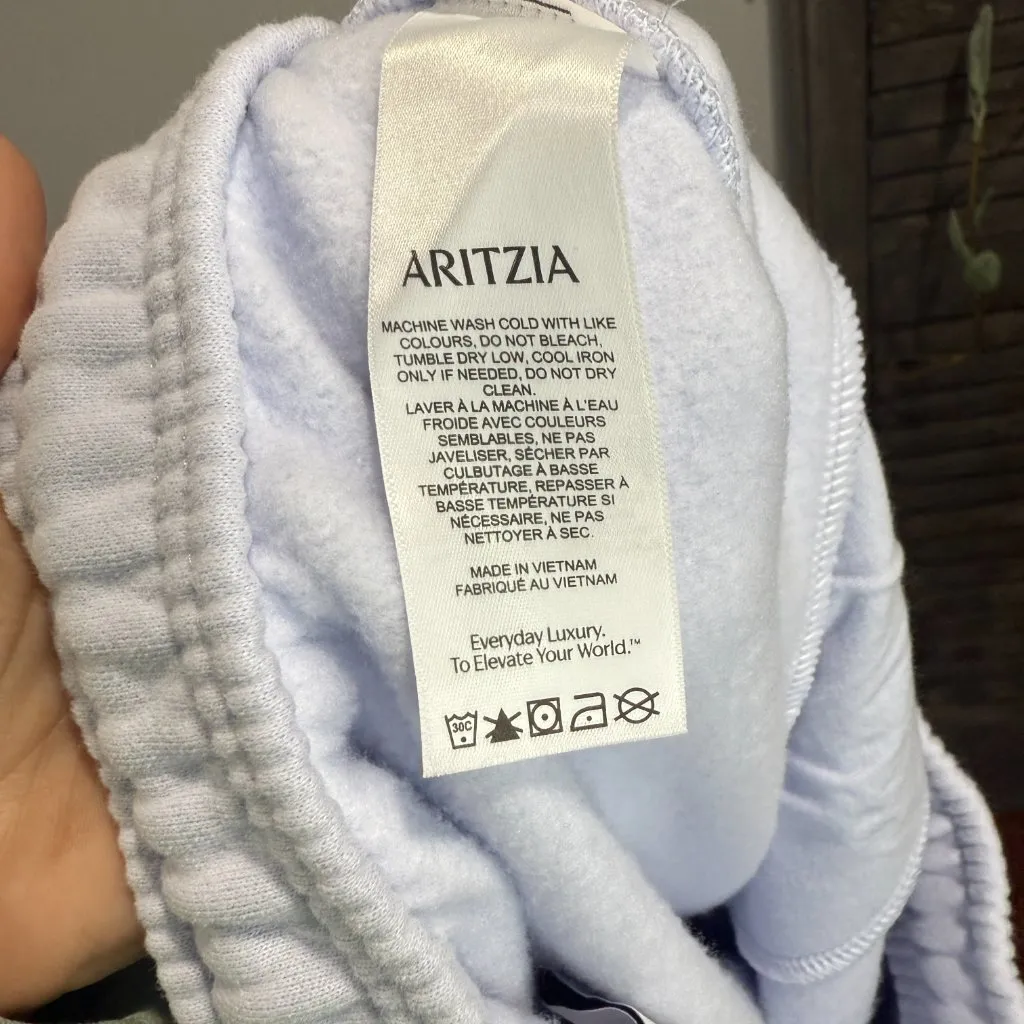 Aritzia Cozy Sweatfleece Mega Jogger Lavender S EUC - Image 5