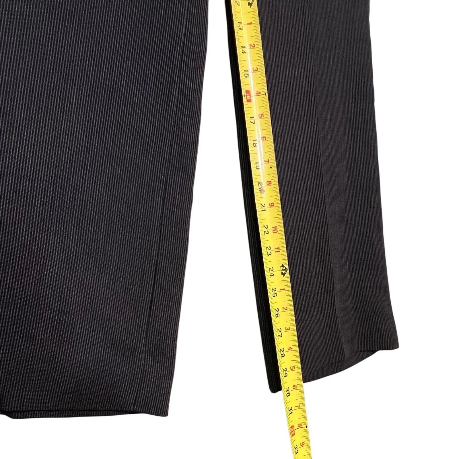 Akris Bergdorf Goodman Pantsuit Womens 12 Gray Pinstripe Suit Blazer Pants - Image 5