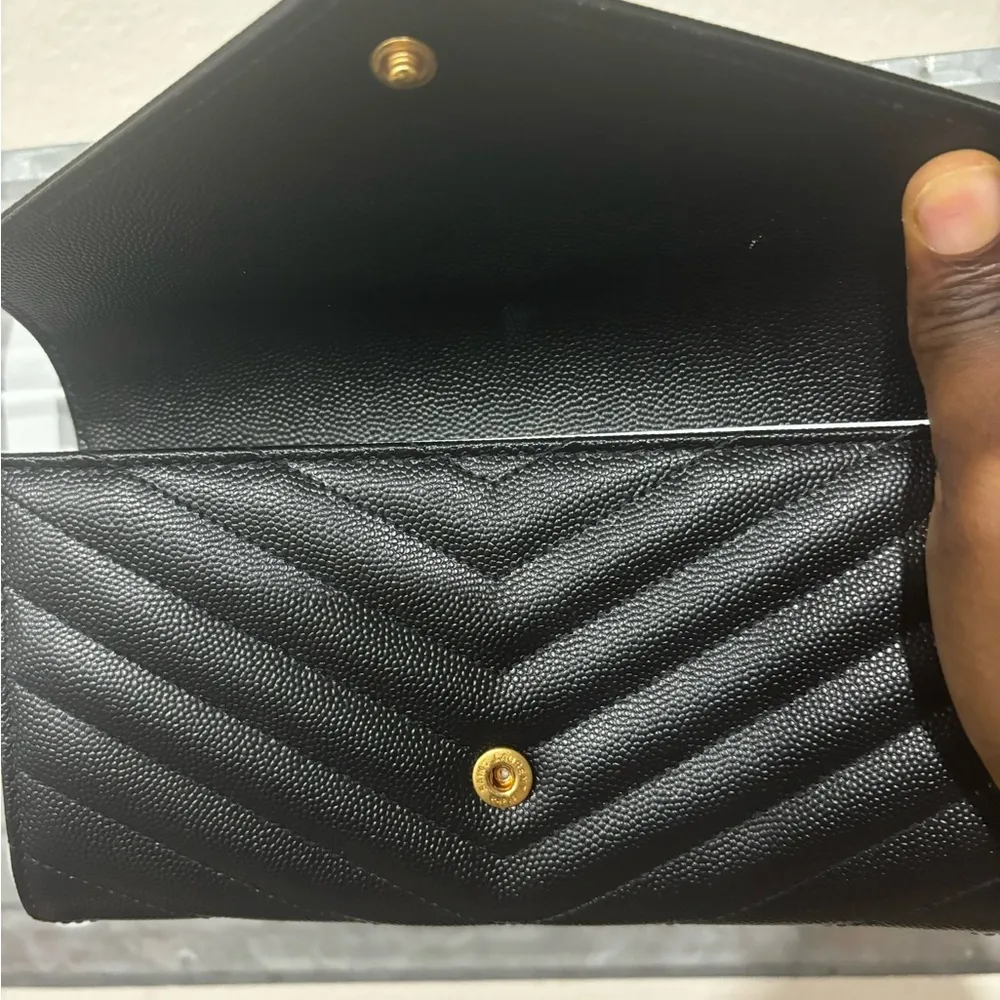 Authentic YSL Wallet Black - Image 2