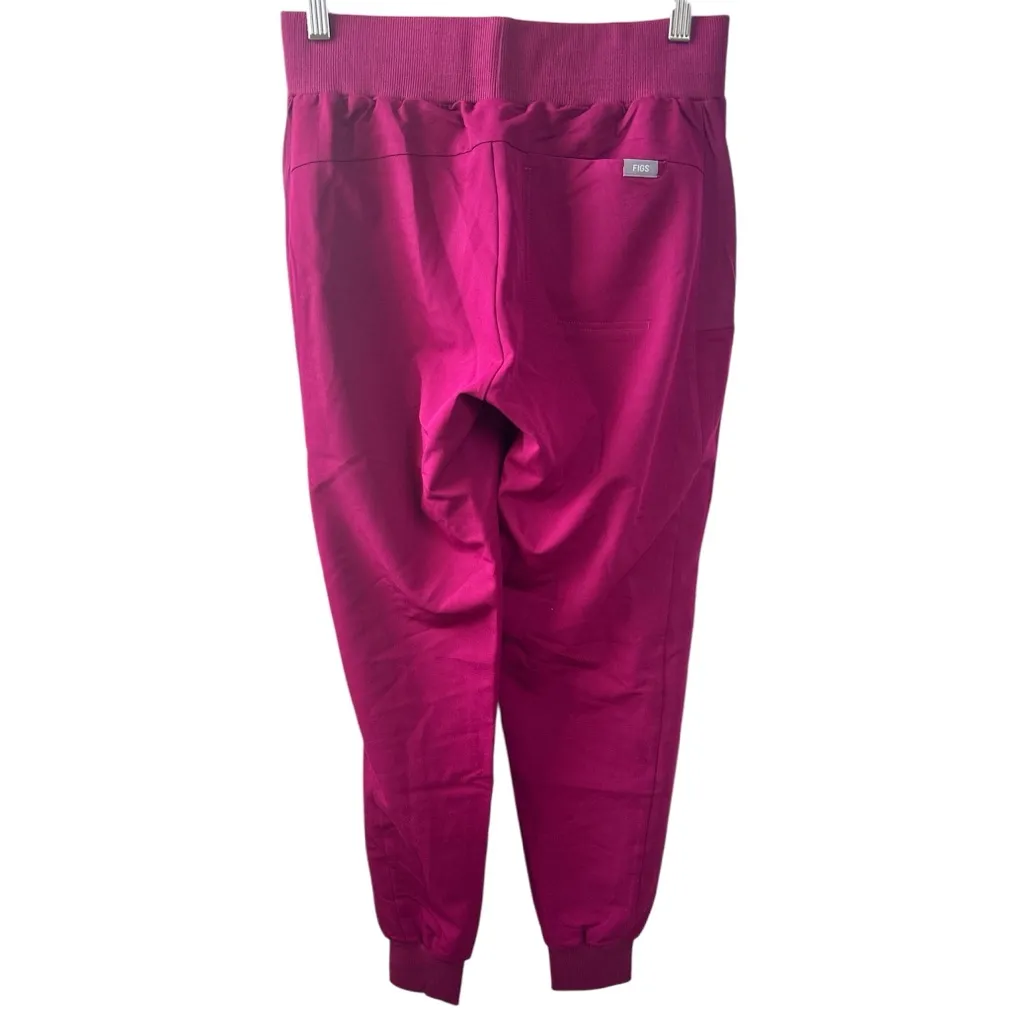 Figs Boston Slim Jogger Scrub Pants in Dark Magenta Size X-Small NWT - Image 3