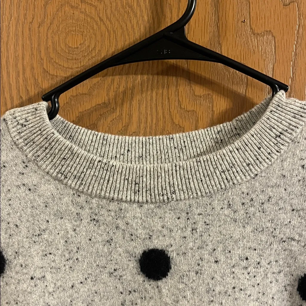 Madewell Cashmere Sweatshirt in Donegal Dot Small - Image 4