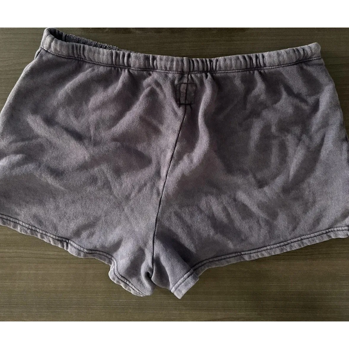 Aerie Medium Blue Gray Beach Lounge Shorts Drawstring Casual Comfy - Image 4