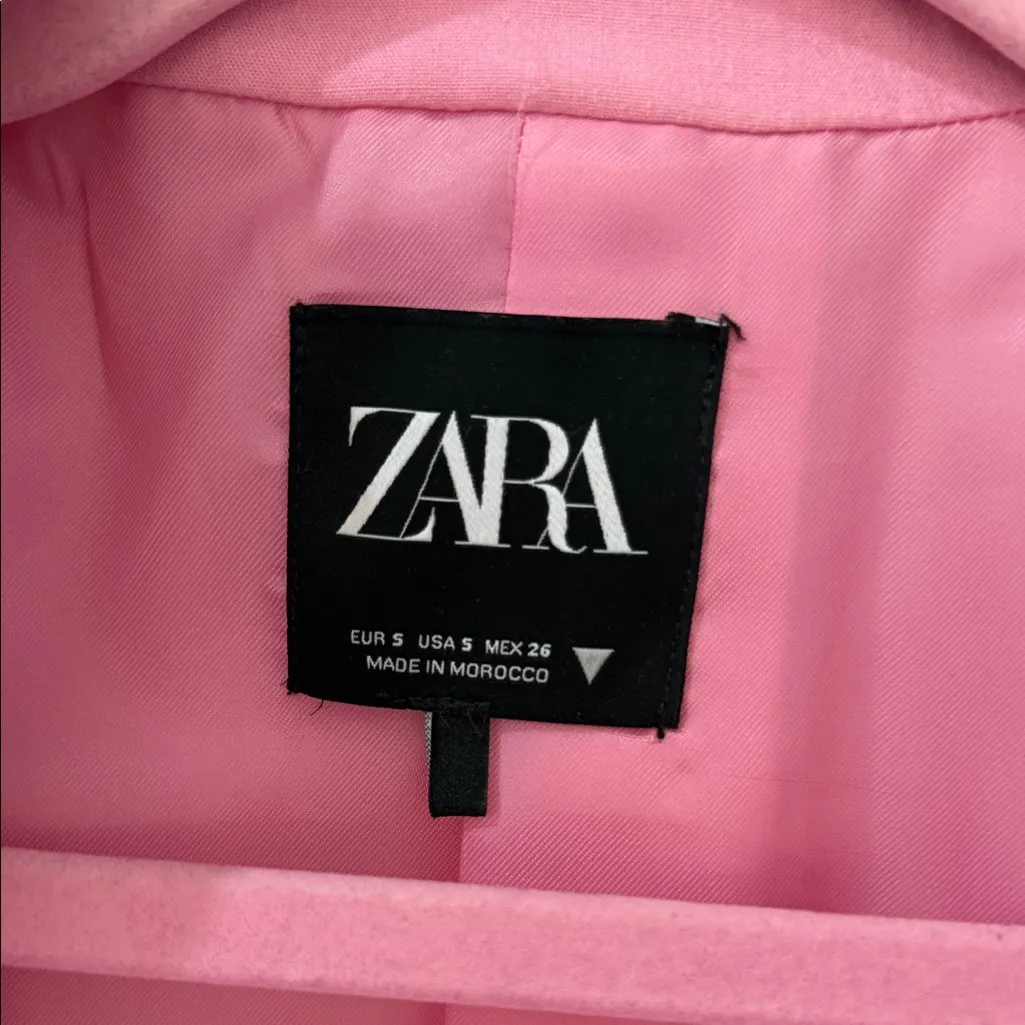 Zara Blush Pink Cropped Blazer - Image 4