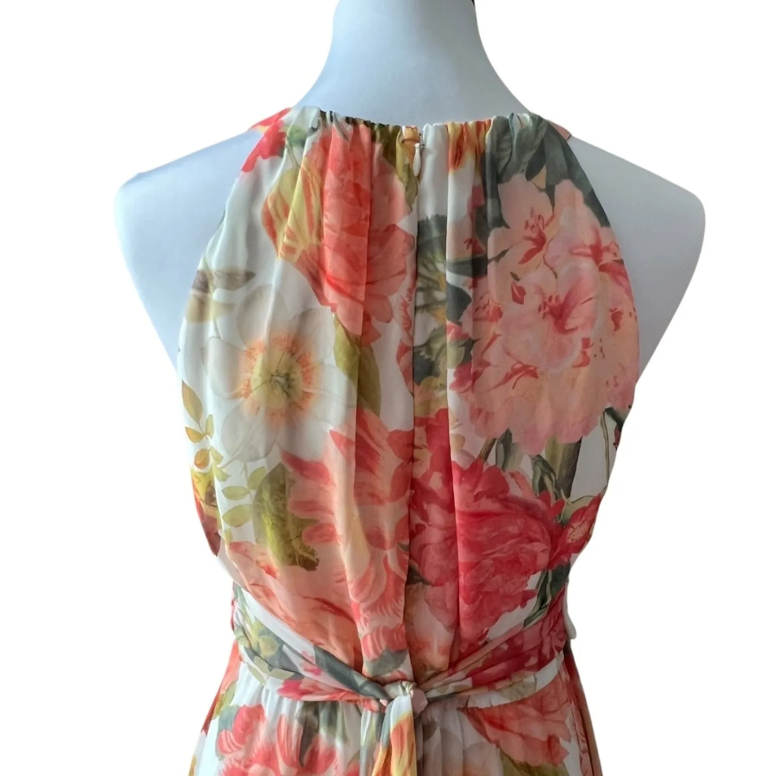 Adrianna Papell Formal Dress 6 Long Gown Small Floral Y2K Style Occasion Fairy - Image 12