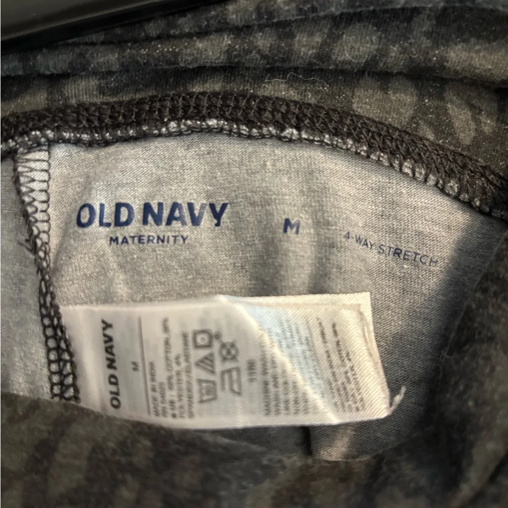 Old‎ Navy Black Leopard Print Leggings - Image 2