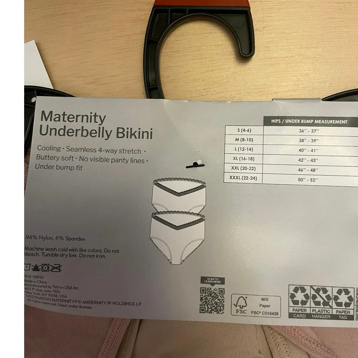 New Women’s Destination Maternity 2 Pack Maternity Underbelly Bikinis Small Size M - Image 5