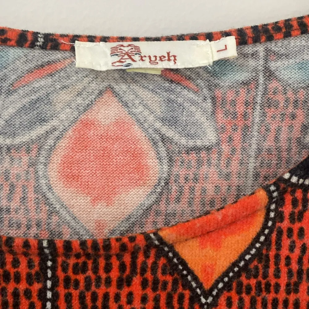 Aryeh Anthropologie Sweater Dress Multi colored size large - Image 5