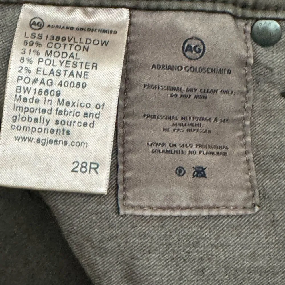 Adriano Goldschmeid The Legging Ankle Super Skinny Faux Leather Pants Size 28R - Image 7