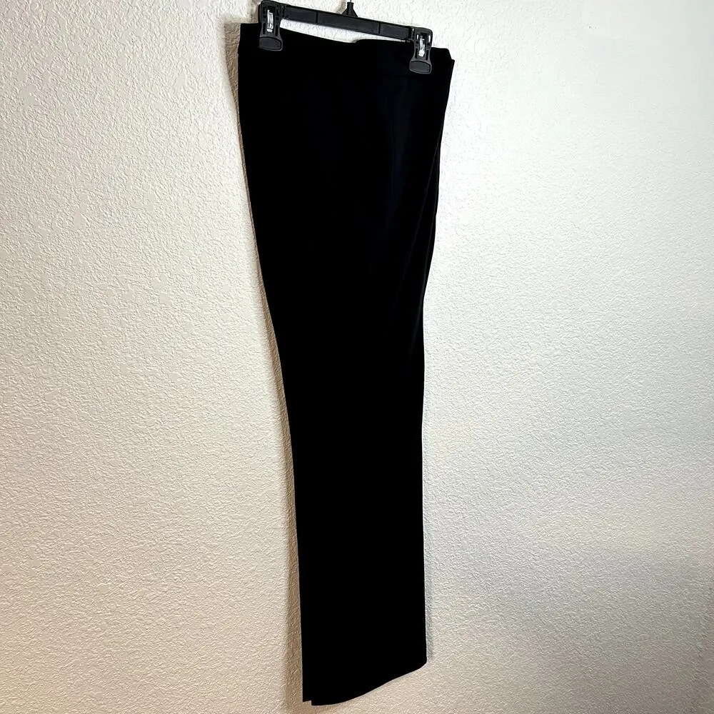 Anne Klein AK Bi Stretch Modern Dress Pants Womens Size 8 Black NWT NEW - Image 4