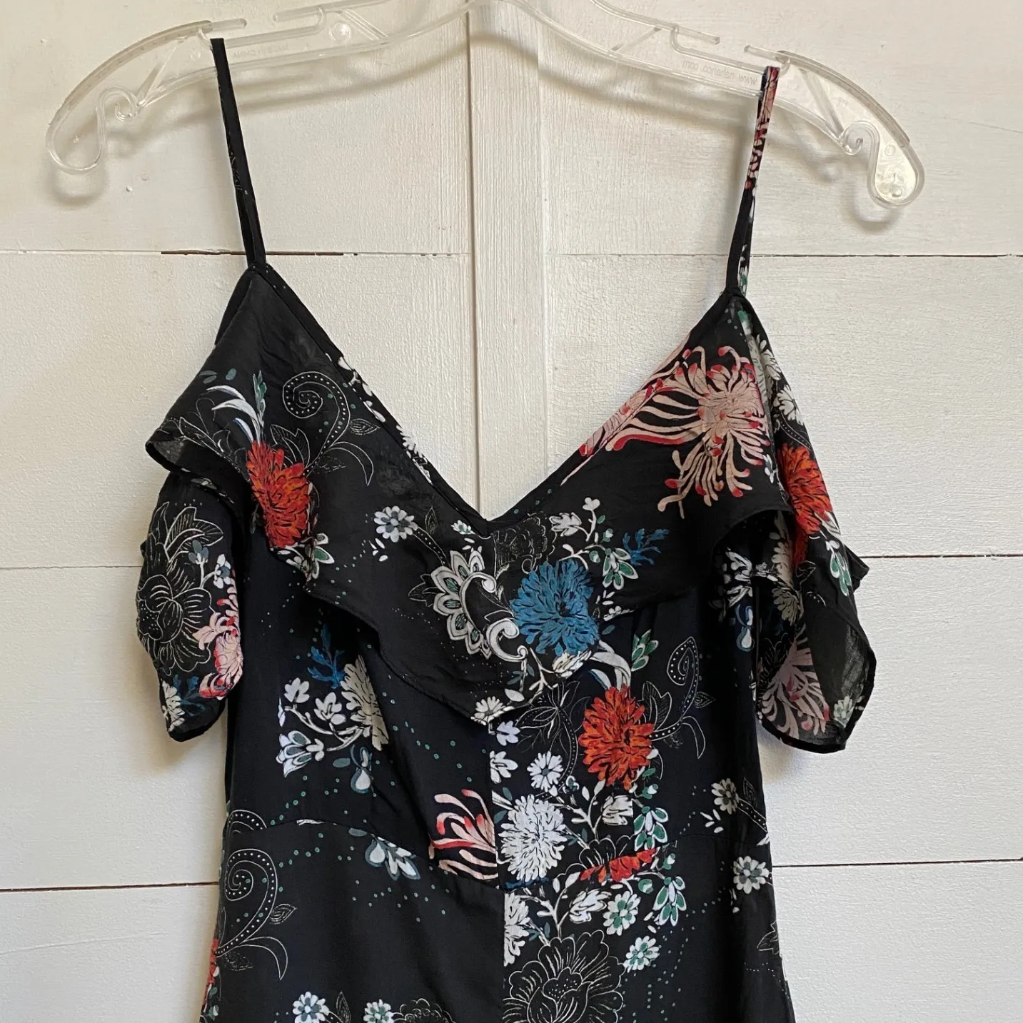 ZARA Woman Cold Shoulder‎ Floral Romper - Image 7
