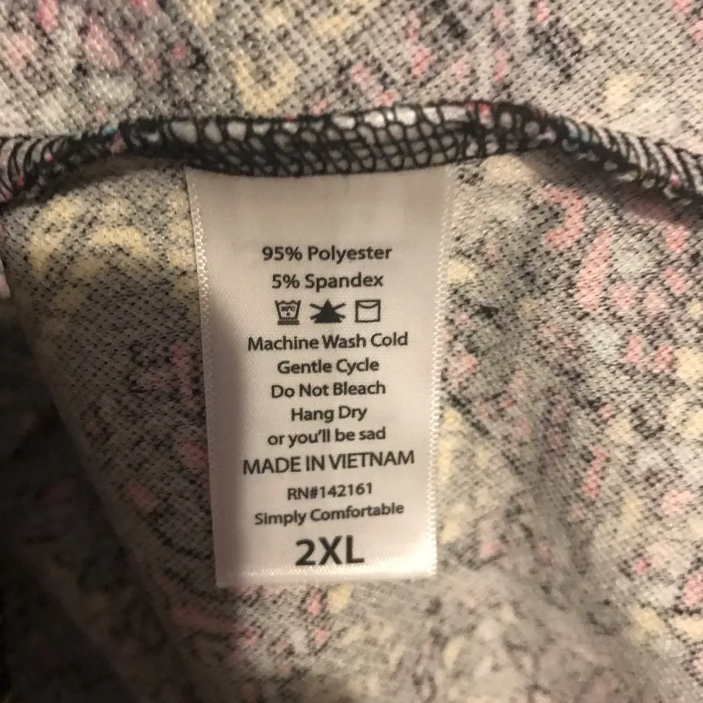 LuLaRoe Pencil Skirt Cassie Black w/ Geometric Design Sz 2X NWT Office Wear - Image 6