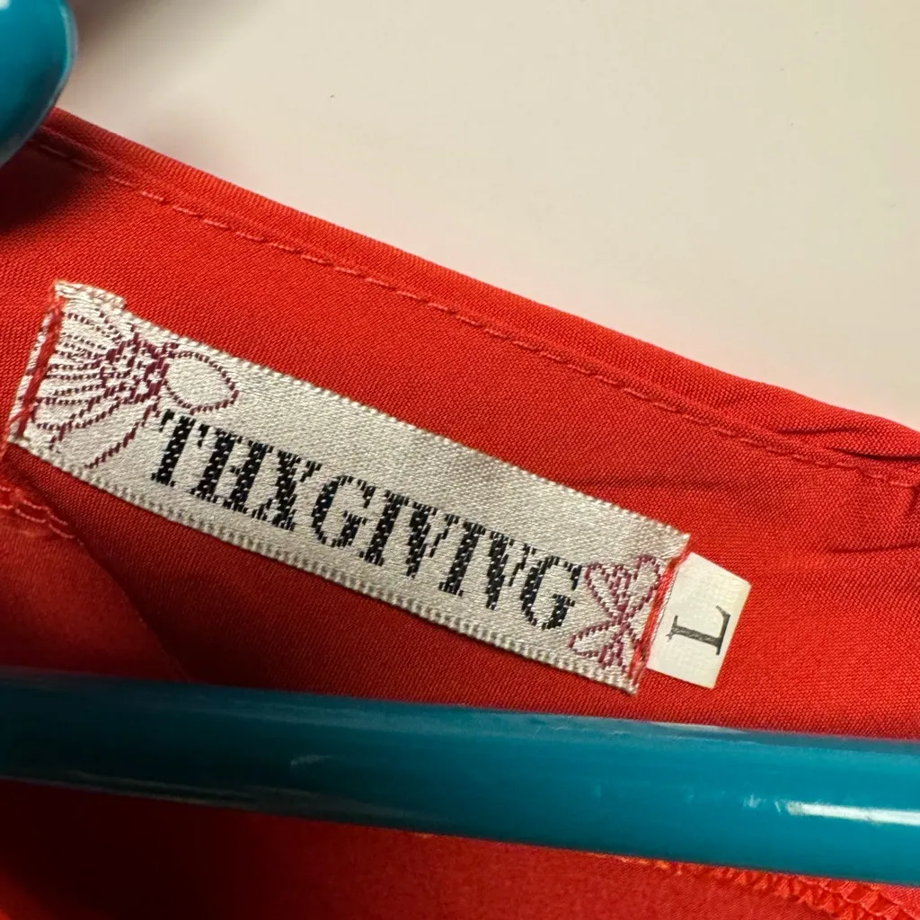 Vibrant‎ Red Sleeveless Dress Size L - Image 3