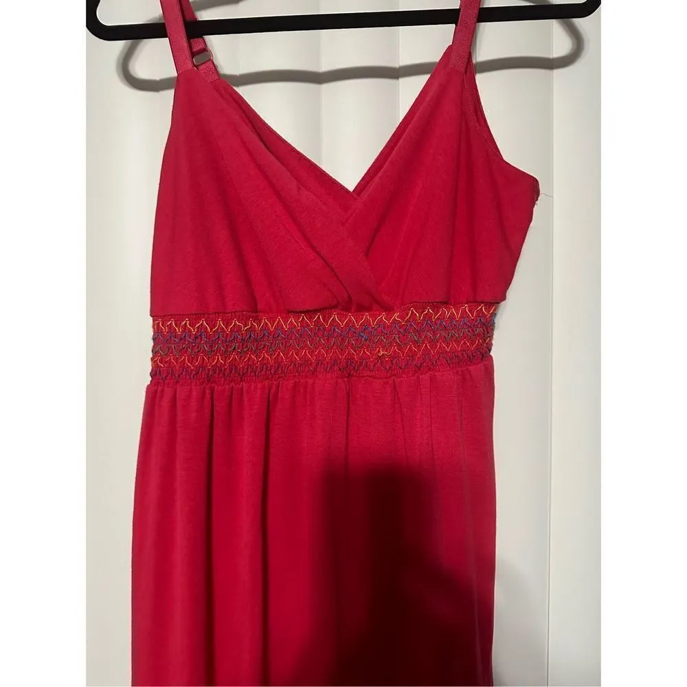 New Directions pink dress, 62% Polyester, 33% Rayon, 5% Spandex Size M - Image 2