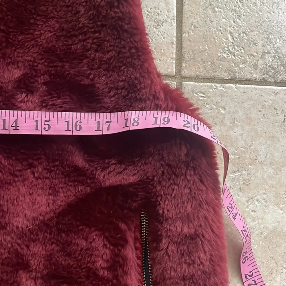 J.Crew Plush Fleece Excursion Vest Crimson Maple - Image 12