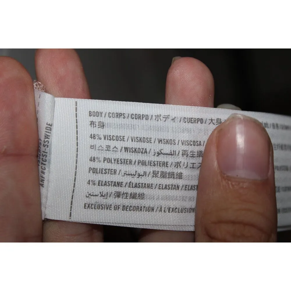 Womens Abercrombie & Fitch Soft AF Cozy Tan Ribbed Knit Crew Neck Sweater Size L - Image 4