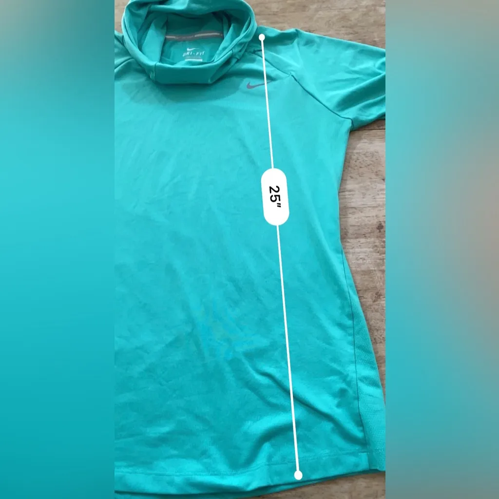 Nike Dri Fit Element Women’s Size Small‎ Green Scuba Hoodie Running Top - Image 10