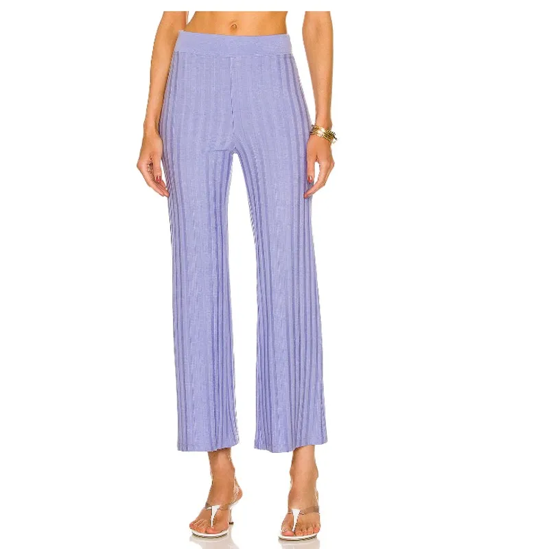 JONATHAN SIMKHAI STANDARD Celia‎ Wide Leg Pant Size XS Purple - Image 2