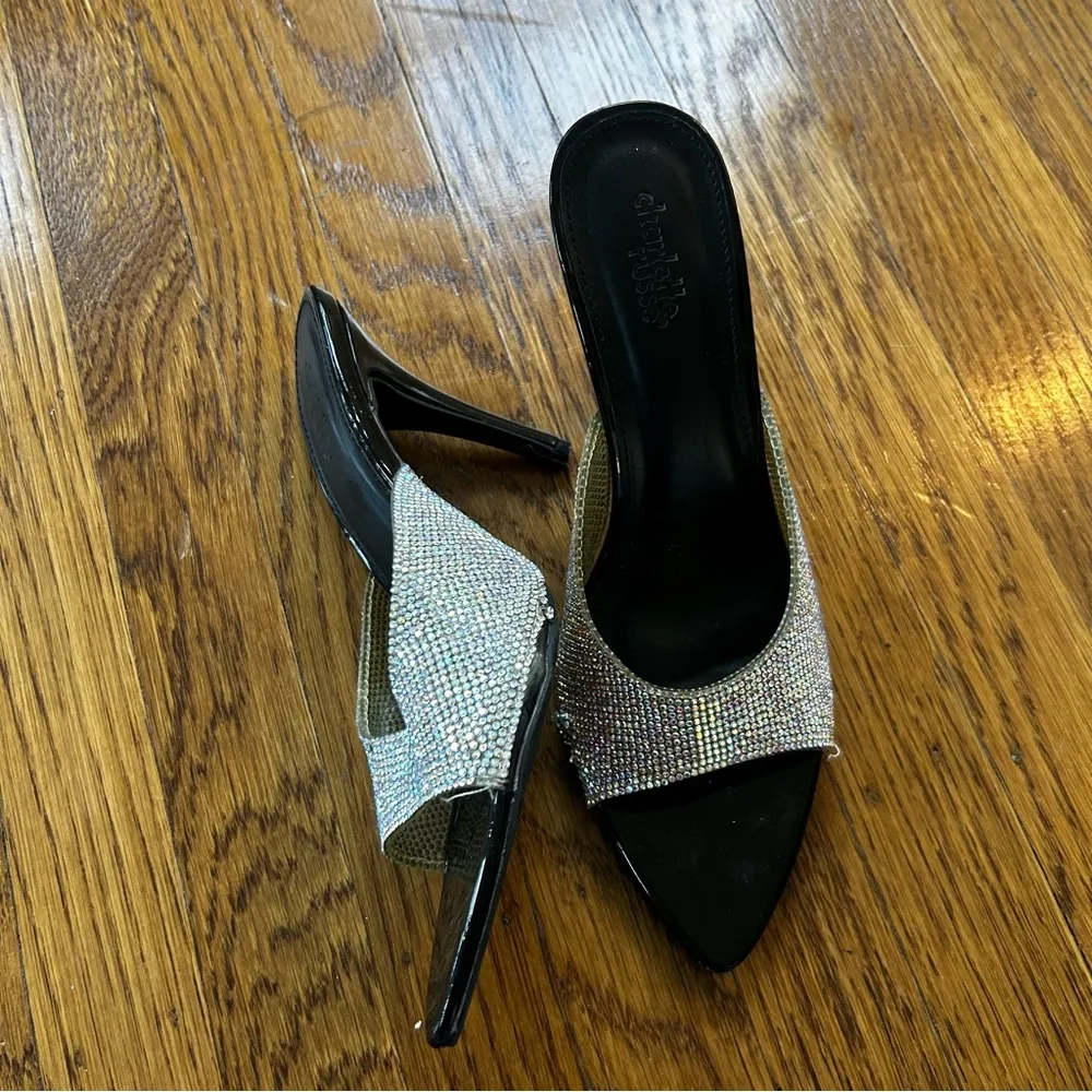 Charlotte Russe Black and Silver High Heels - Image 14