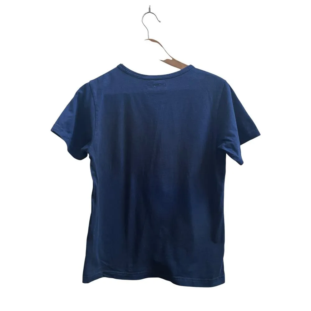 Chocoolate Blue Felt Appliqué Embroidered Regal Nutcracker Tee Size Medium - Image 4