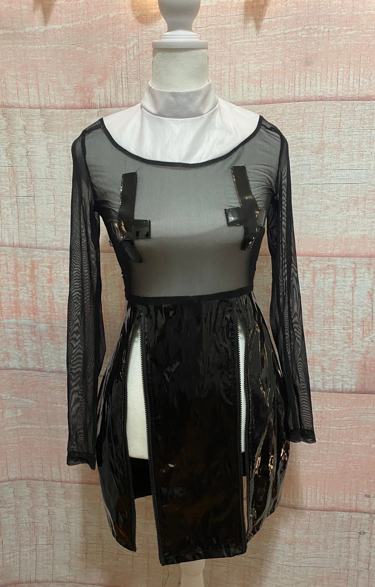 Gothic black above knee dress Size XS - Image 5
