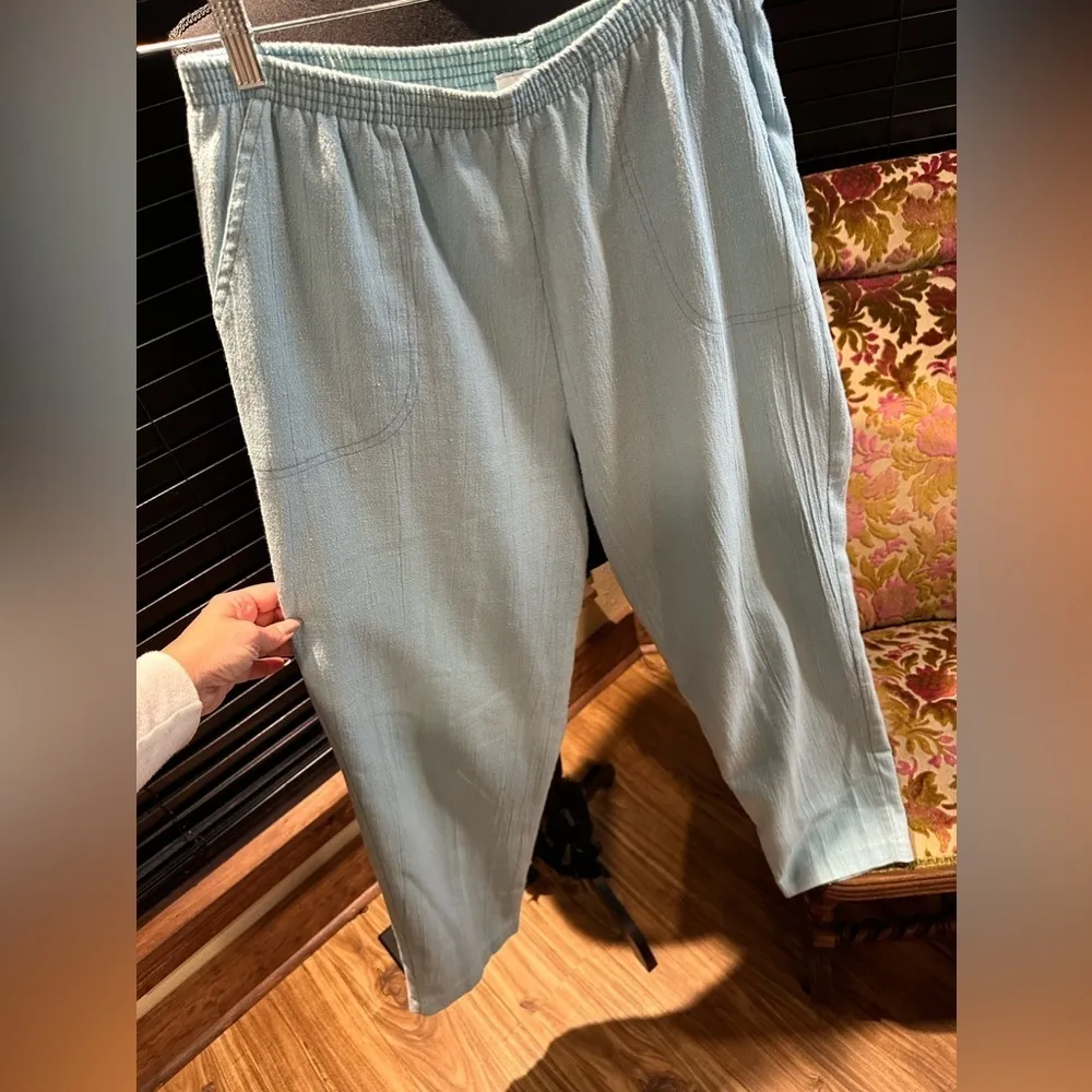 Euc Cape Cod pants pull on blue womens relaxed style Sz Size XL - Image 2