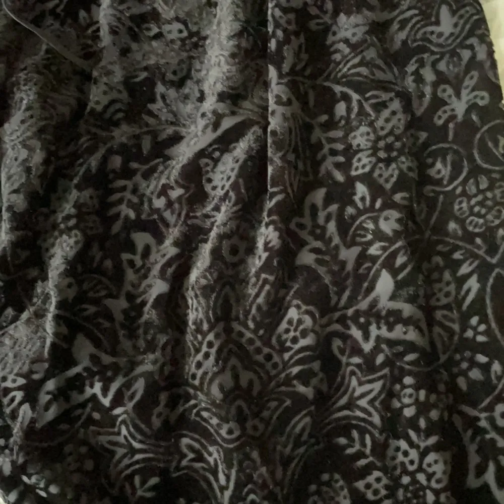 Crushed velvet beautiful pant 42” long drawstring Black - Image 3