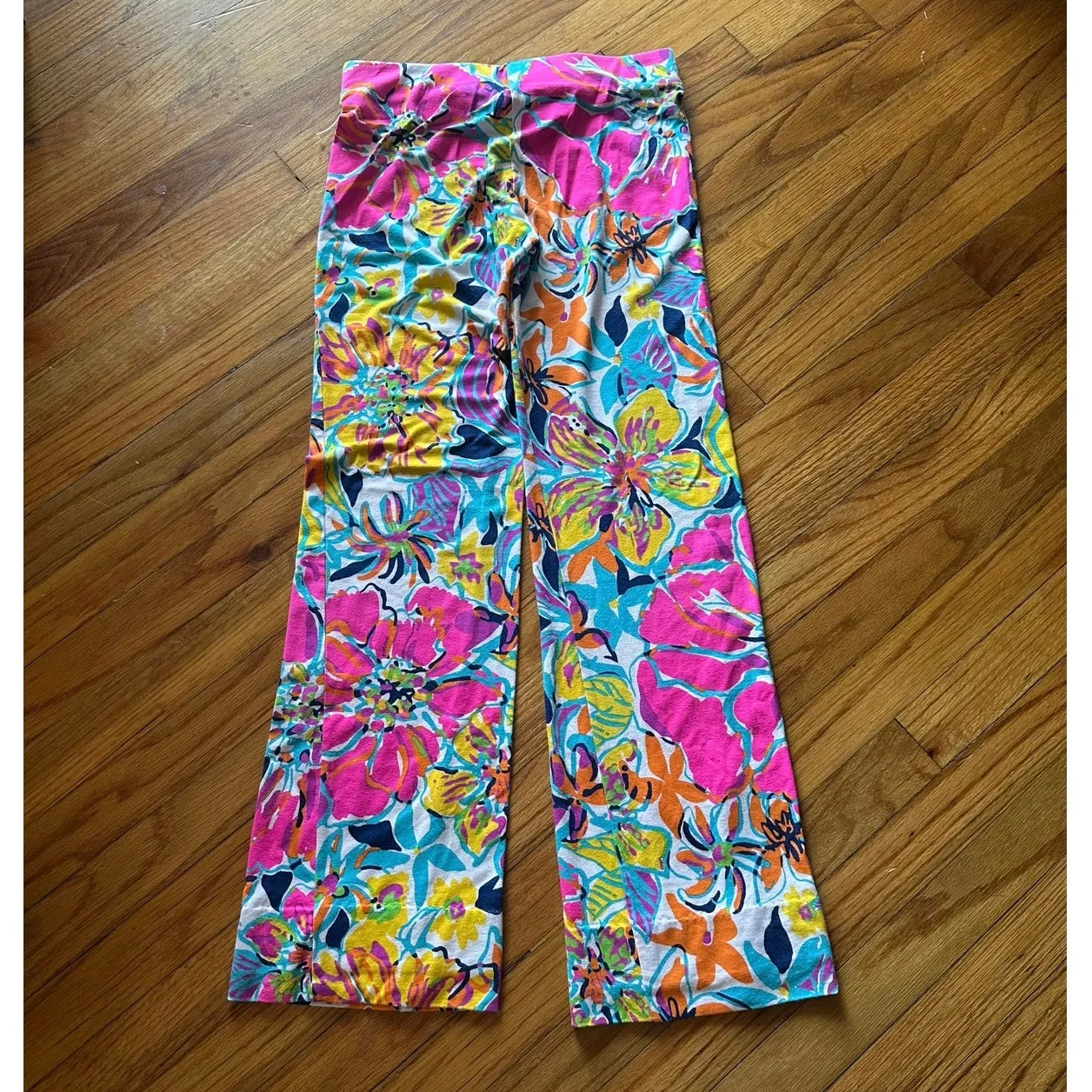 Lilly Pulitzer Georgia May Palazzo Pants – XS, Tropical Print Wide Leg - Image 4